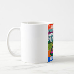 TAZA DE CAFÉ DONALD TRUMP - LIMPIANDO A ESTADOS UNIDOS, UNA BOL