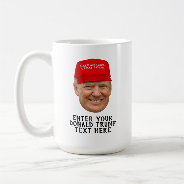 TAZA DE CAFÉ DONALD TRUMP MAGA PERSONALIZADA (Izquierda)