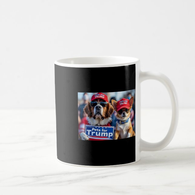 Taza De Café Donald Trump Make Dogs Safe Again Red Hat 2024 Det (Derecha)