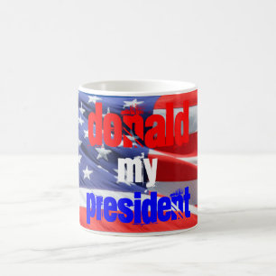 Taza De Café Donald Trump, mi presidente, elecciones 2016