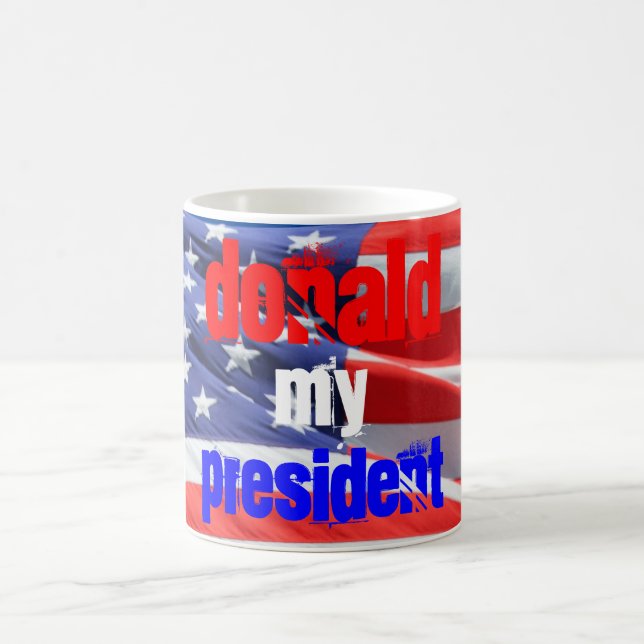 Taza De Café Donald Trump, mi presidente, elecciones 2016 (Centro)