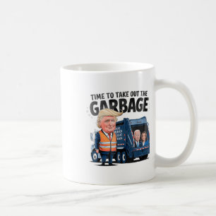 Taza De Café Donald Trump monta en camión de basura Uni-adulta