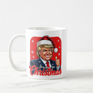 Taza De Café Donald Trump Navidades Santa Claus Art