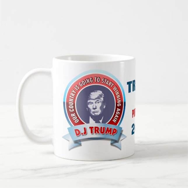 Taza De Café Donald Trump para el presidente 2016 (Izquierda)