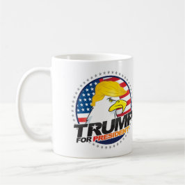Taza De Café Donald Trump Para La Presidenta Eagle Hair Mug