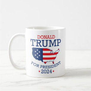 Taza De Café Donald Trump para presidente 2024