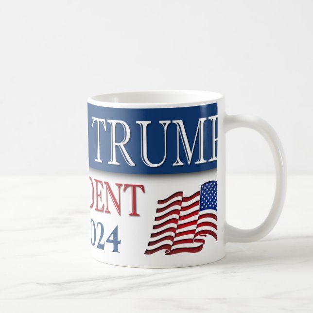 Taza De Café Donald Trump, presidente 2024 (Derecha)
