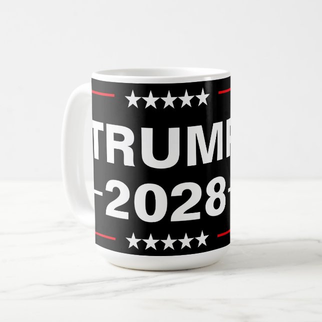 Taza De Café Donald Trump, presidente de 2028 (Anverso izquierdo)
