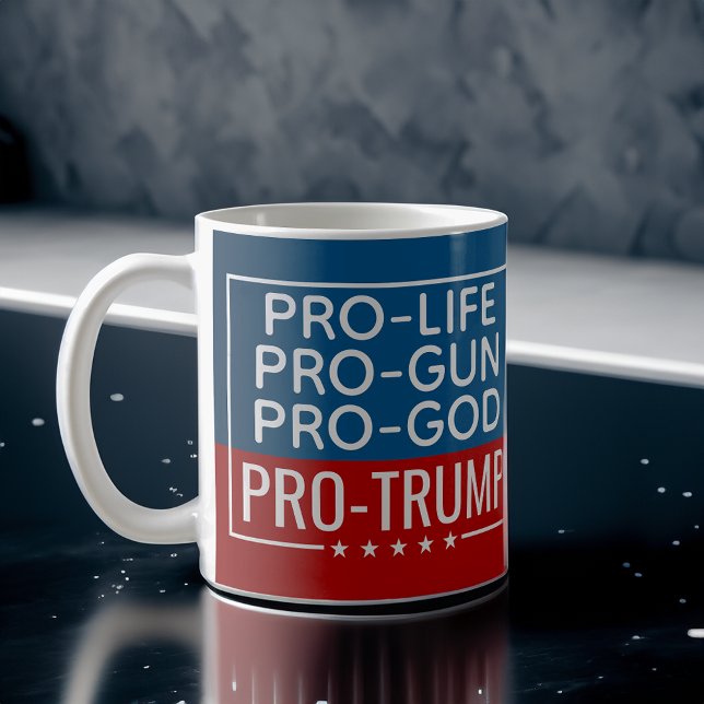 Taza De Café Donald Trump pro-vida-juego pro-Dios-Trump (trump 2024 mugs)