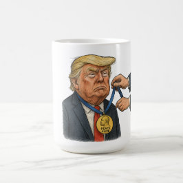 Taza De Café Donald Trump recibe el premio Nobel de la Paz