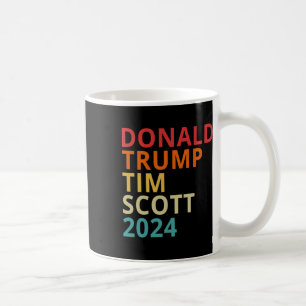 Taza De Café Donald Trump Tim Scott 2024 Presidente Republicano