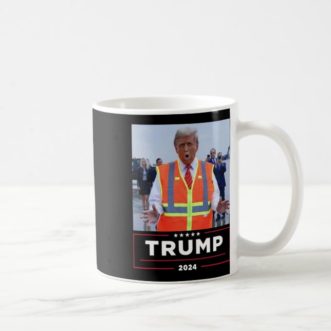 Taza De Café Donald Trump viaja en basura camiseta (Derecha)