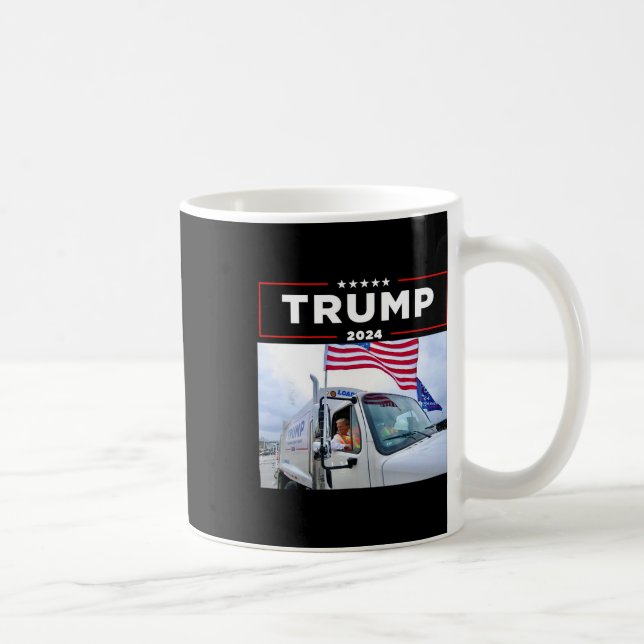 Taza De Café Donald Trump viaja en basura camiseta (Derecha)
