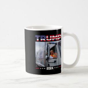 Taza De Café Donald Trump viaja en camión de basura - camión de