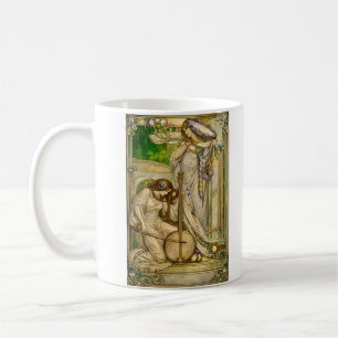 Taza De Café Doncellas Musicales Art Nouveau Ilustración Vintag