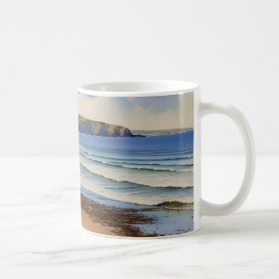 Taza De Café "Donde el cielo se encuentra con la arena tranquil
