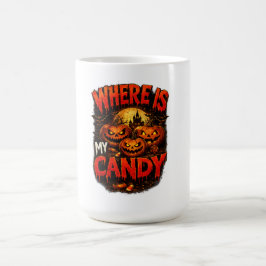 Taza De Café ¿Dónde Está Mi Caramelo Camiseta De Calabaza De Ha