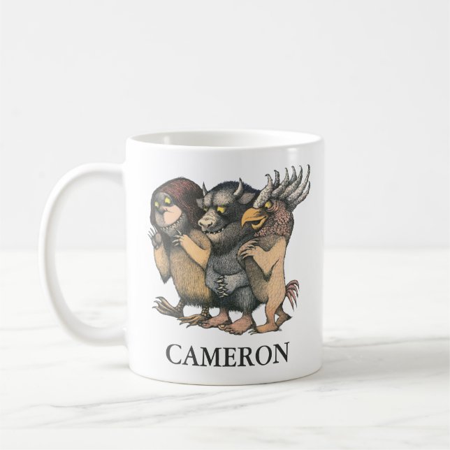 Taza De Café Donde están las cosas salvajes | Añadir su nombre (Izquierda)