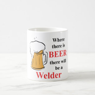 Taza De Café Donde hay cerveza - soldador
