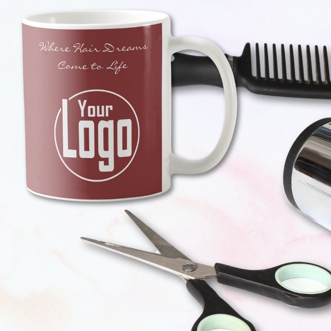 Taza De Café Donde los sueños de cabello viven tu salón de pelo (Where Hair Dreams Come to Life Your Hair Salon Coffee Mug)