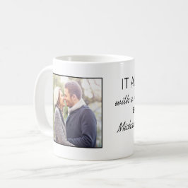 Taza De Café Donde todo empezó foto de parejas personalizadas