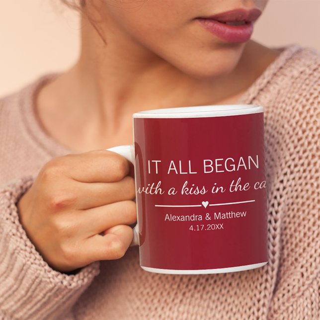Taza De Café Donde todo empezó parejas románticas Personalizado (Subido por el creador)