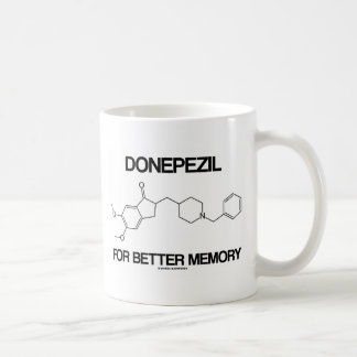 Taza De Café Donepezil Para Mejor Memoria Molécula Química
