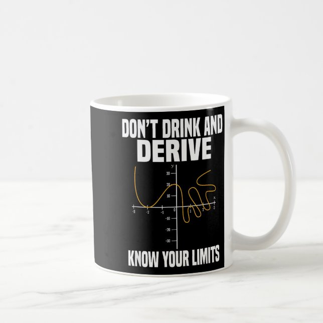 Taza De Café Dont Drink And Derive And Know Your Limit  (Derecha)
