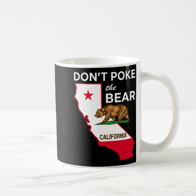 Taza De Café Dont Ke The Bear California Republic Design  (Derecha)