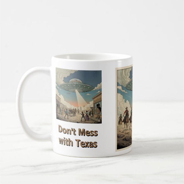 Taza De Café Don't Mess with Texas - Invasion Mug (Izquierda)