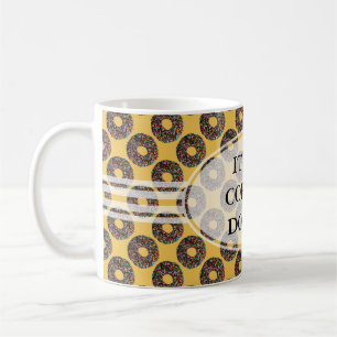 Taza De Café Donut de chocolate con rociadores de colores