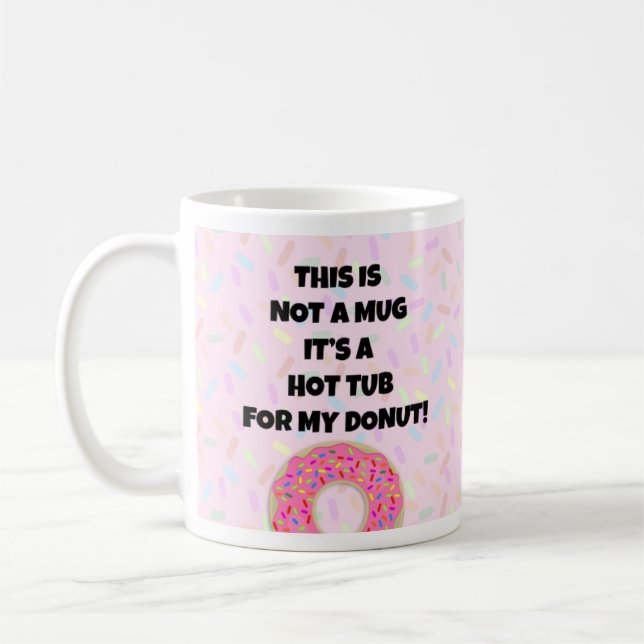 Taza De Café Donut Hot Tub Coffee Mug (Izquierda)