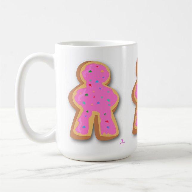 Taza De Café Donut Meeple Diversión Juego Pieza Arte Aspecto (Izquierda)
