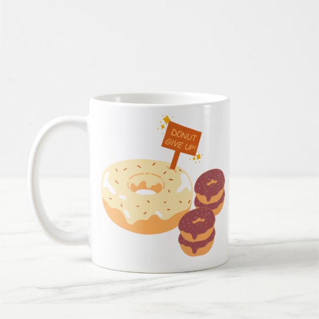 Taza De Café Donut Renunciar Al Chocolate Y Al Donut De Chocola (Izquierda)