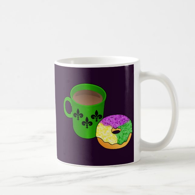 Taza De Café Donut y café del pastel de rey (Derecha)