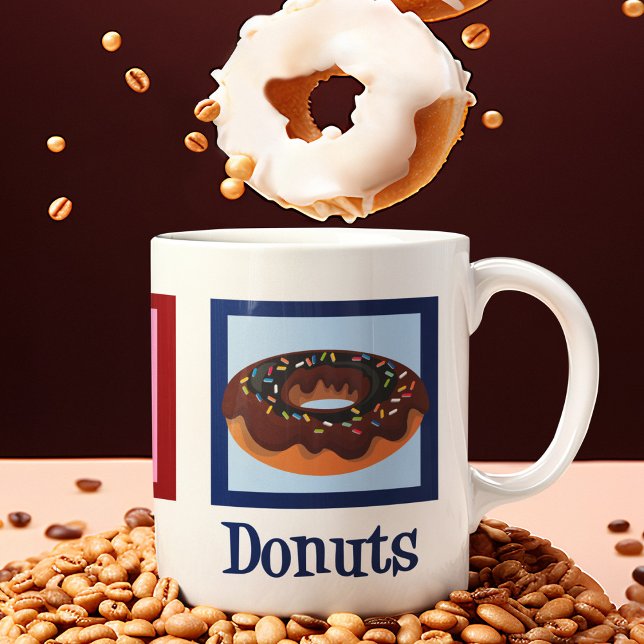 Taza De Café Donuts de amor por la paz (Subido por el creador)