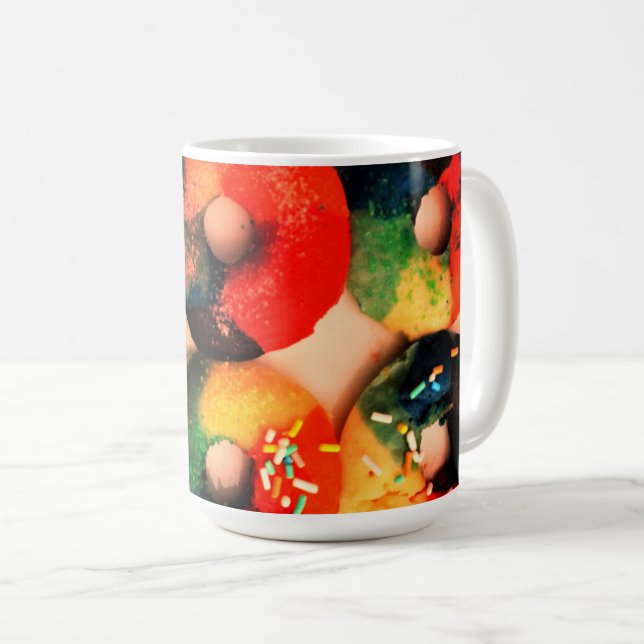 Taza De Café Donuts de arcoiris (Anverso derecho)