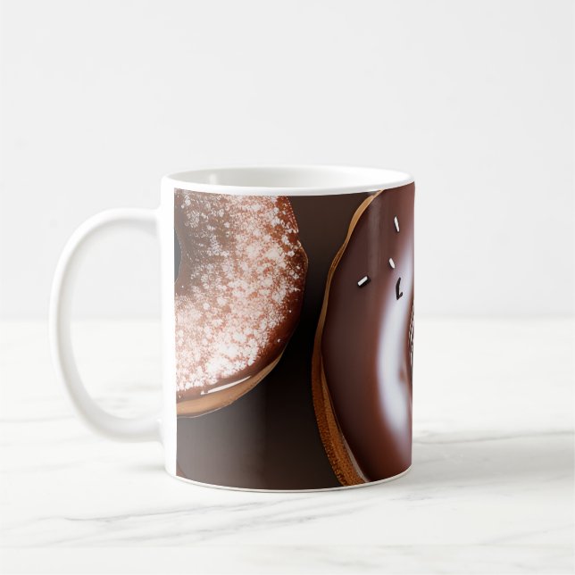 Taza De Café Donuts de chocolate con salpicaduras (Izquierda)