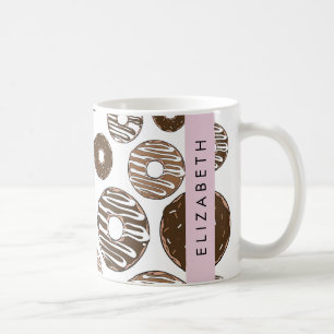 Taza De Café Donuts de chocolate, donuts de caramelo, gritos, t