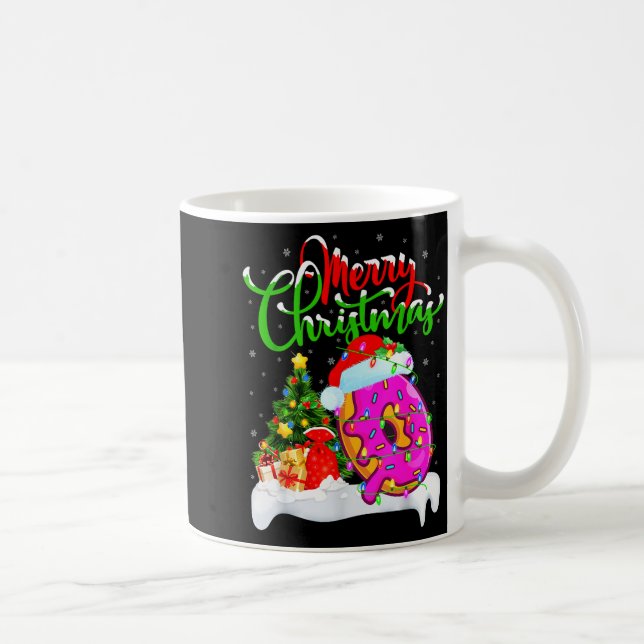 Taza De Café Donuts Food Lover Xmas Decorations Santa Donuts Ch (Derecha)