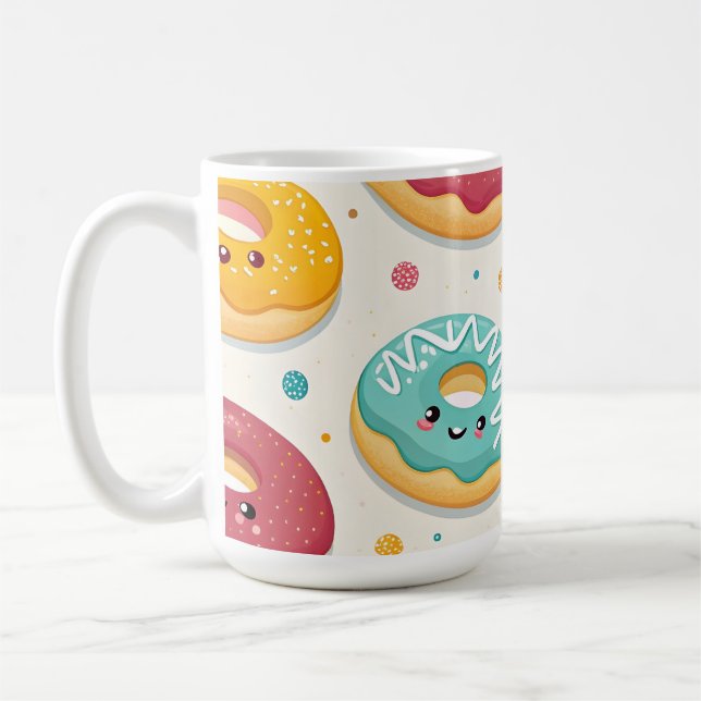 Taza De Café Donuts Pattern (Izquierda)
