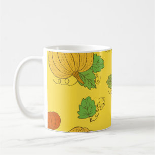 Taza De Café Doodle de calabaza: Mano sin soldadura