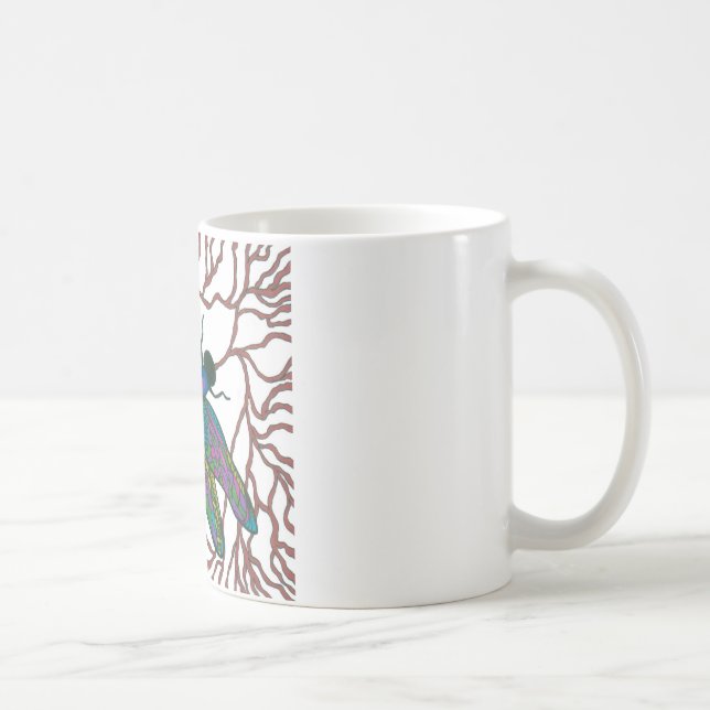 Taza De Café Doodle de la libélula (Derecha)
