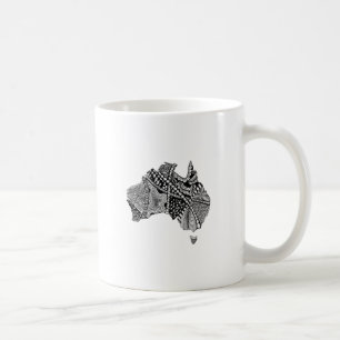 Taza De Café Doodle de mapas de Australia