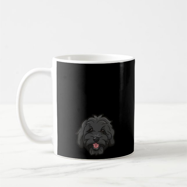 Taza De Café Doodle Grandma Black Goldendoodle (Izquierda)