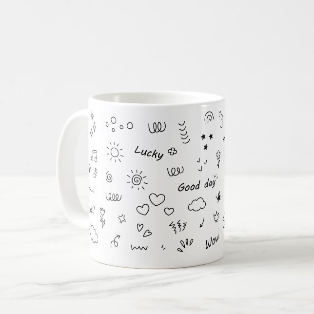Taza De Café Doodle lindo de Gooday (Anverso izquierdo)
