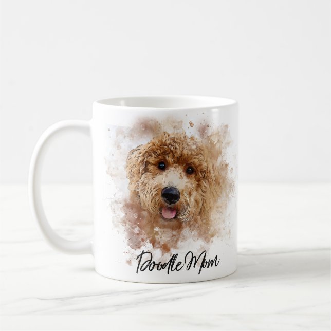 Taza De Café Doodle Mom Golden Doodle (Izquierda)