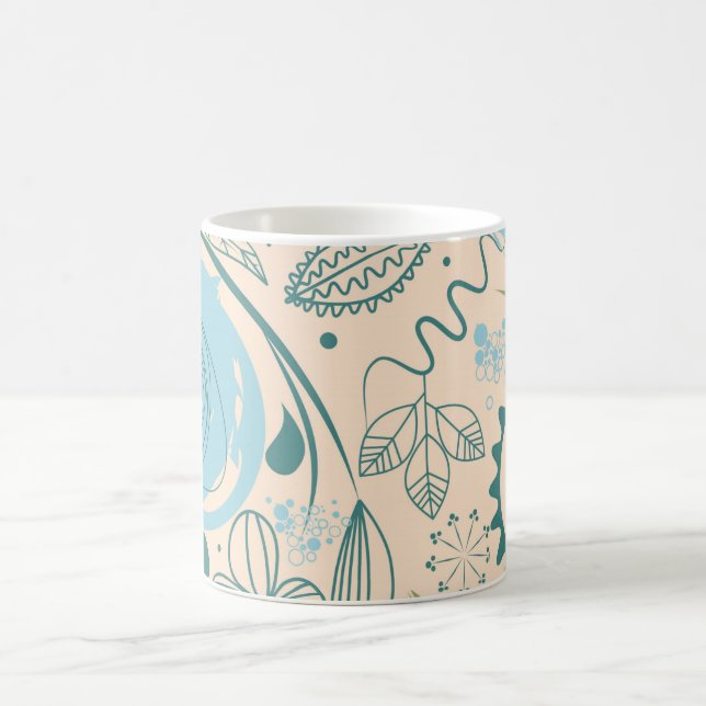 Taza De Café Doodles de flores (Centro)