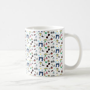 Taza De Café Doodles del Triathlon
