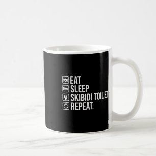 Taza De Café Dormir Skibidi Toilet Repetir Funny Skibidi Toil